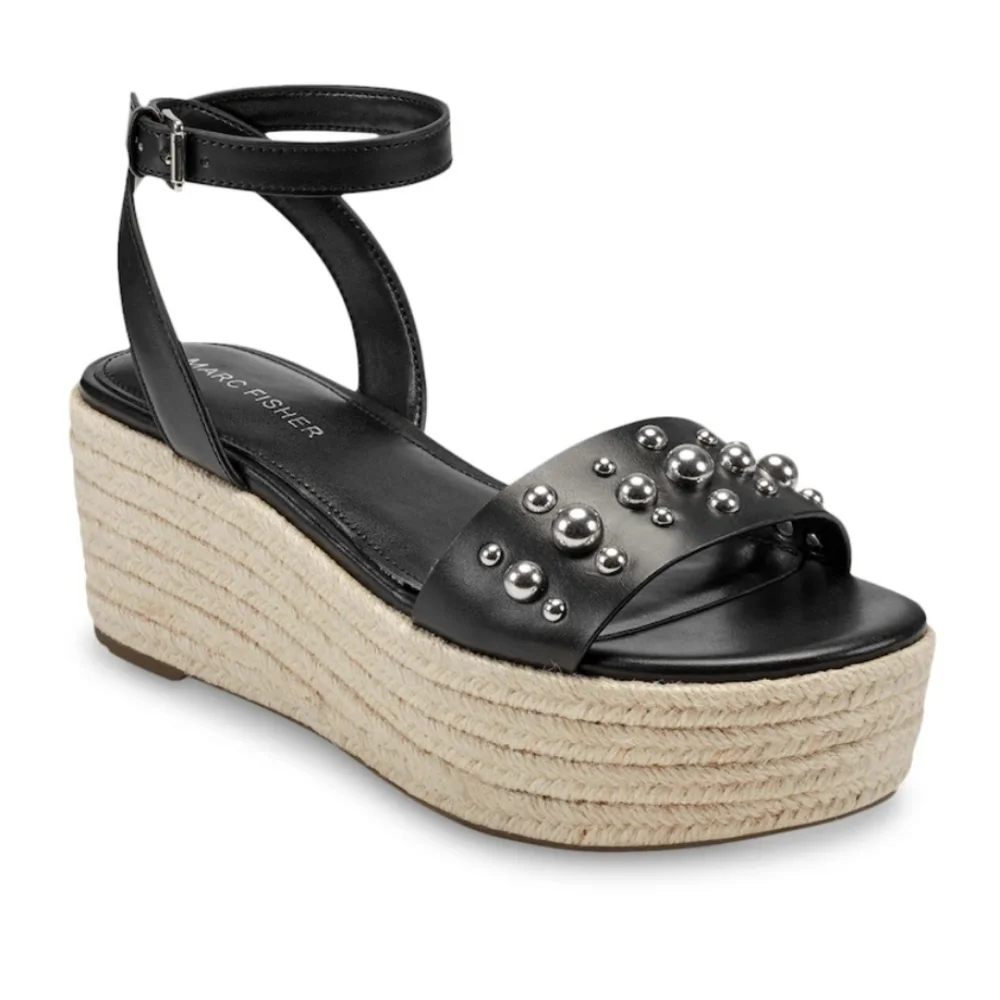 NIB Marc Fisher Joyce Espadrille Platform Sandal Women's Size 8